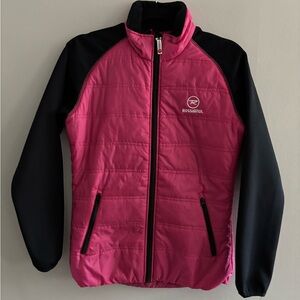 Rossignol Girls' Pink and Black Insulated Jacket Sz. 16